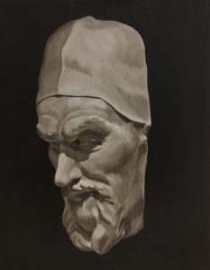 Pope Innocent, after Algardi, 70 x 45cm, Oil on canvas, 2016.